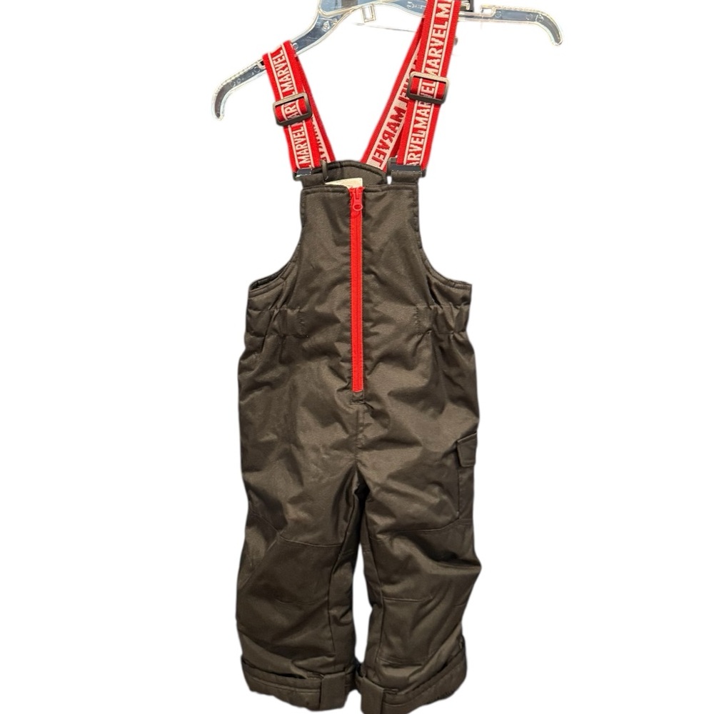 Marvel Snow Bib Snowsuit Black and Red, size 4T